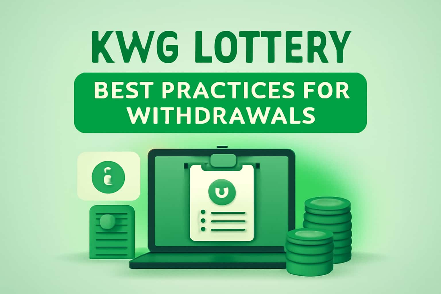 An informative depiction of KWG Lottery withdrawal best practices.