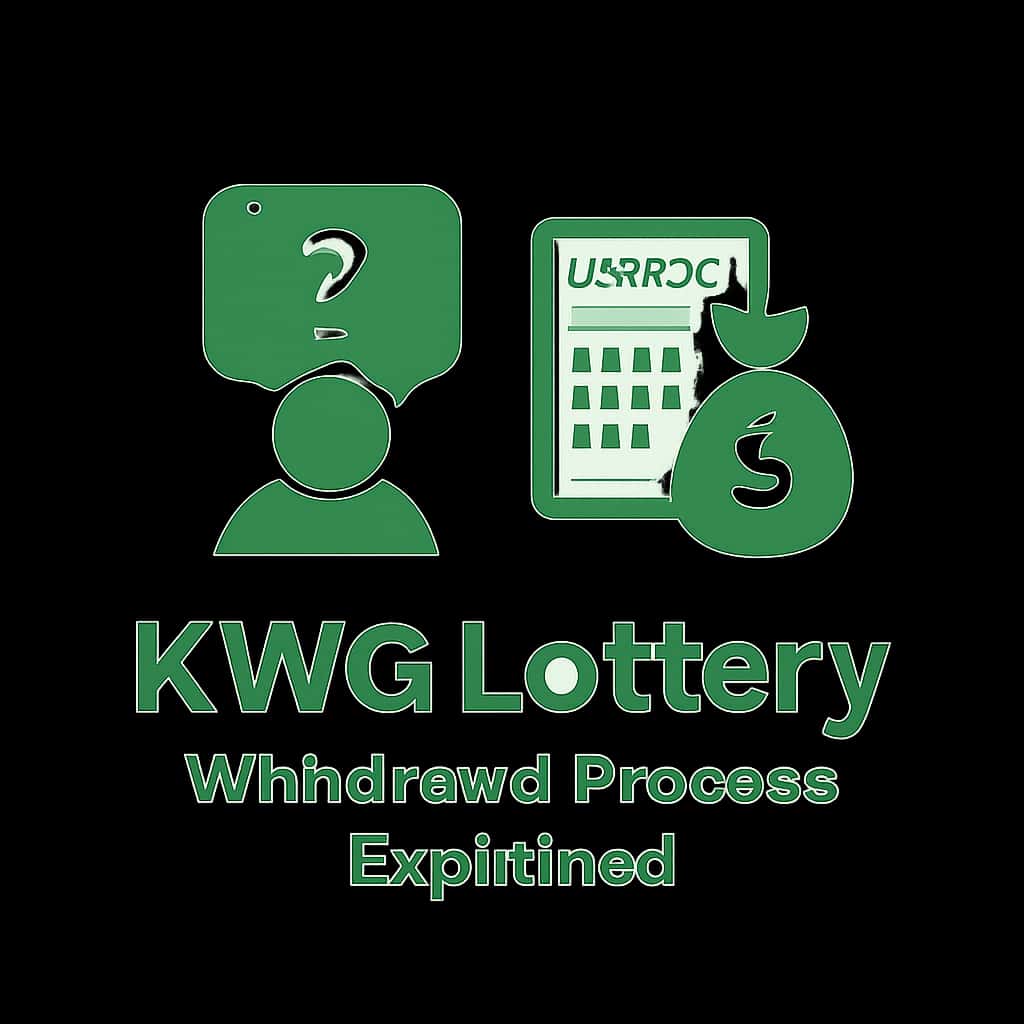An icon symbolizing the KWG Lottery withdrawal guidance.