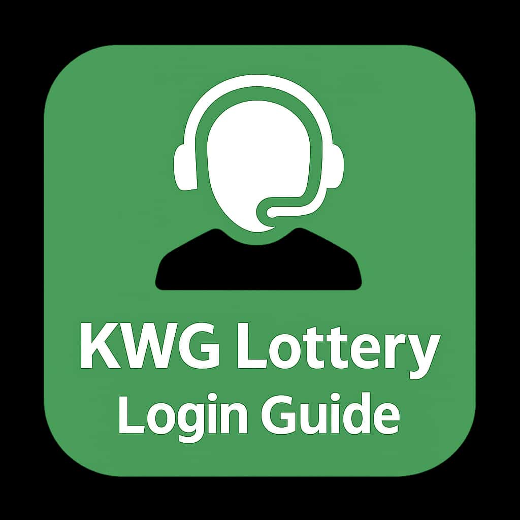 A badge symbolizing the KWG Lottery Login Guide, emphasizing security and accessibility.