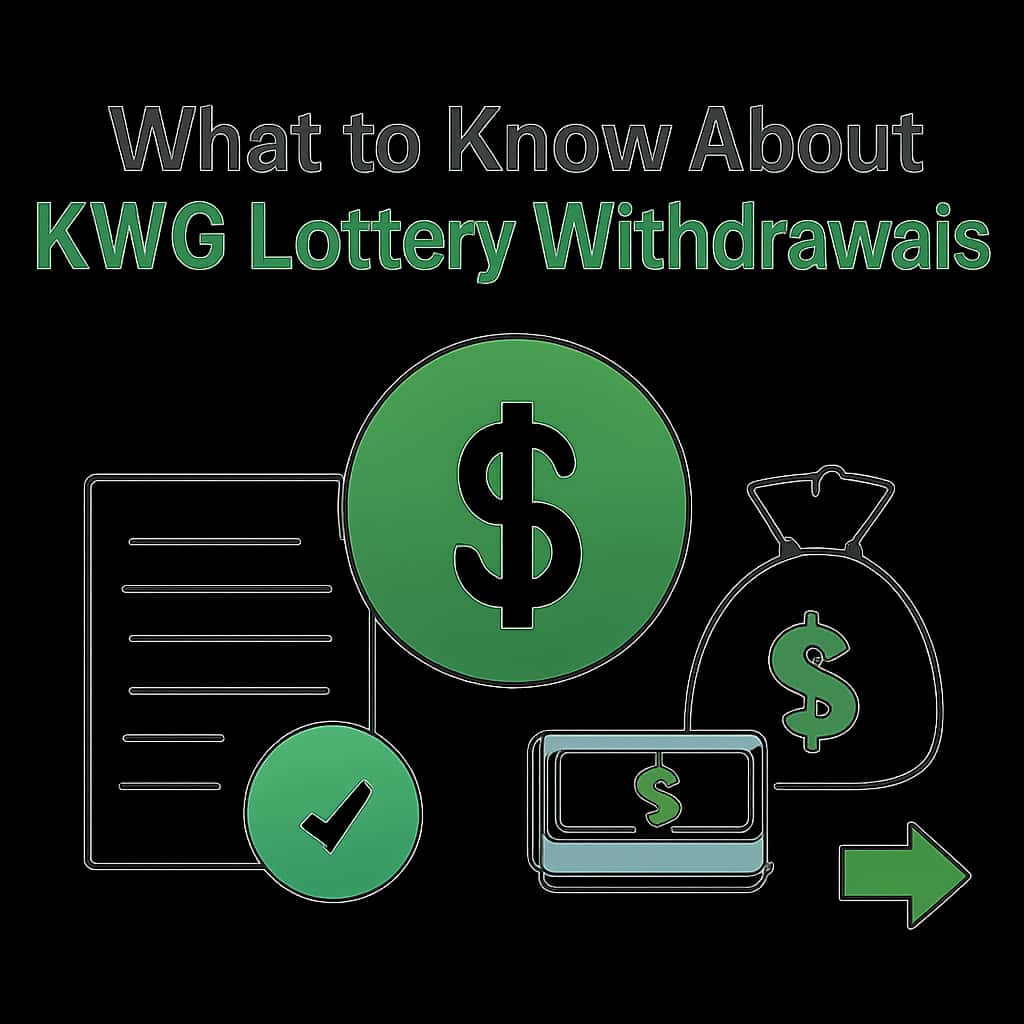 An educational diagram about KWG Lottery withdrawals.