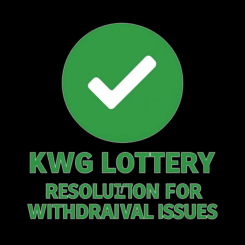 An icon symbolizing assistance for KWG Lottery withdrawal issues.