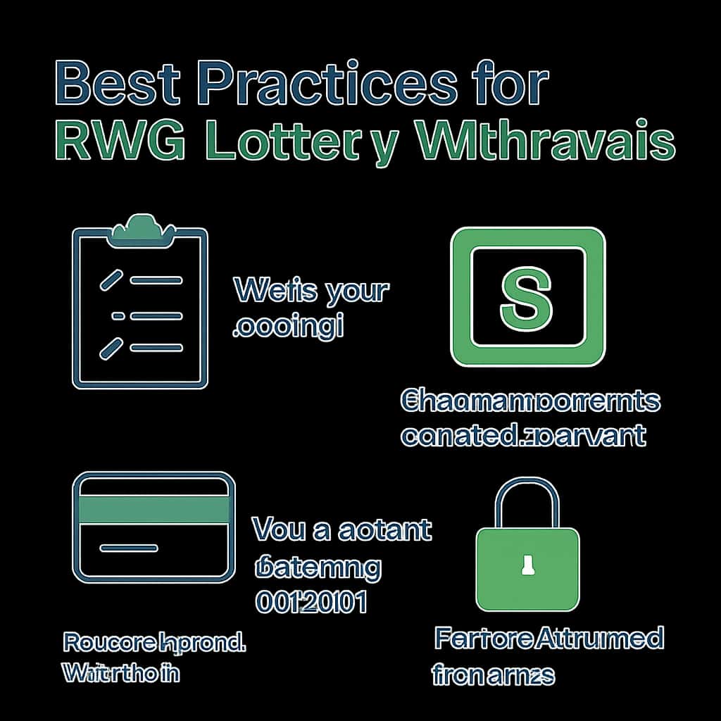 An educational diagram about KWG Lottery withdrawals.