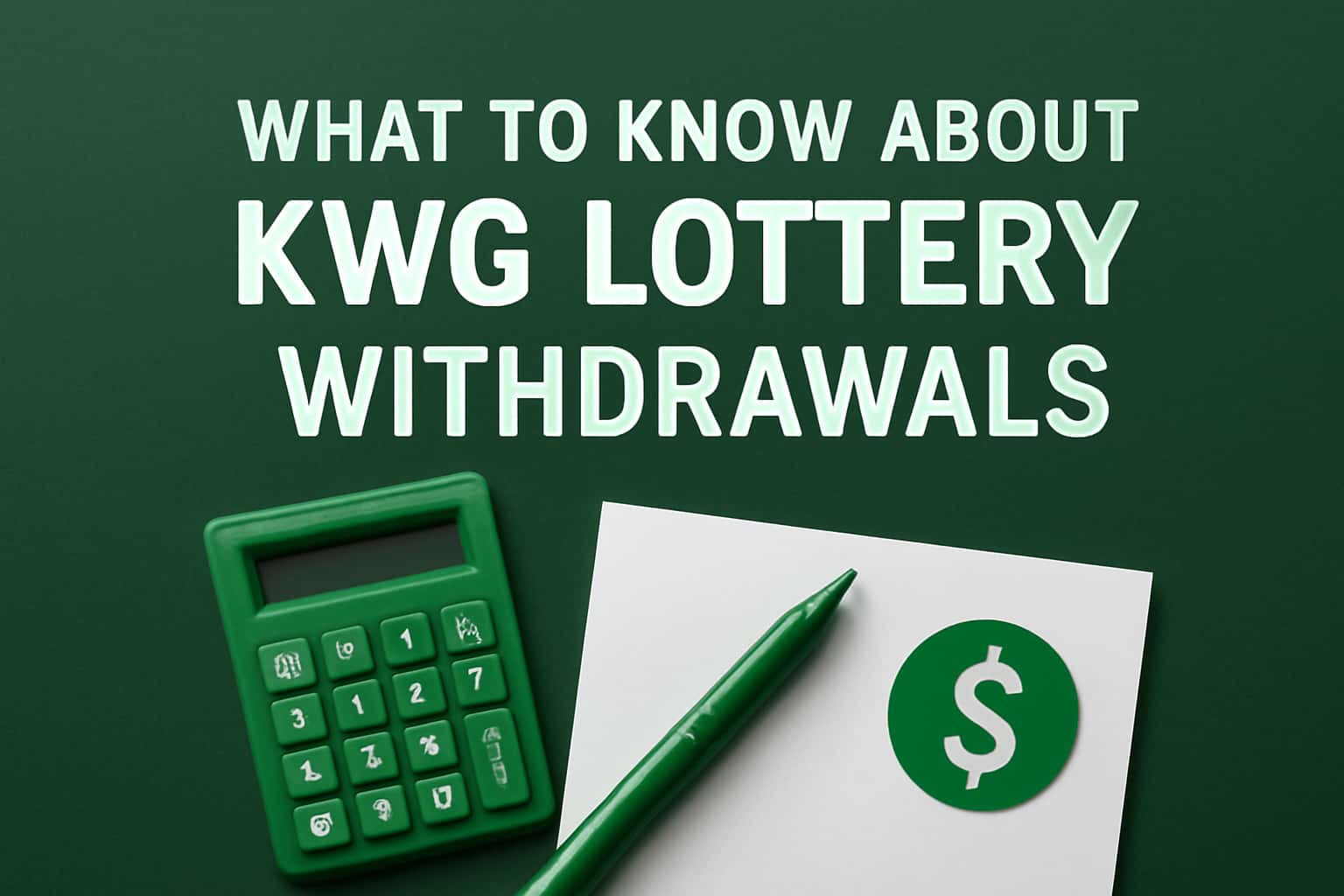 An informative image about KWG Lottery withdrawals featuring clear text.